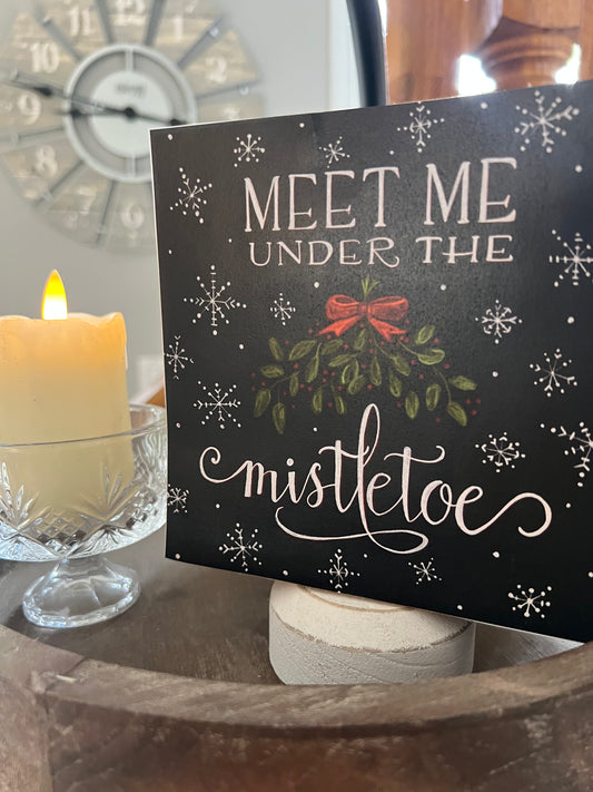 MEET ME UNDER THE MISTLETOE