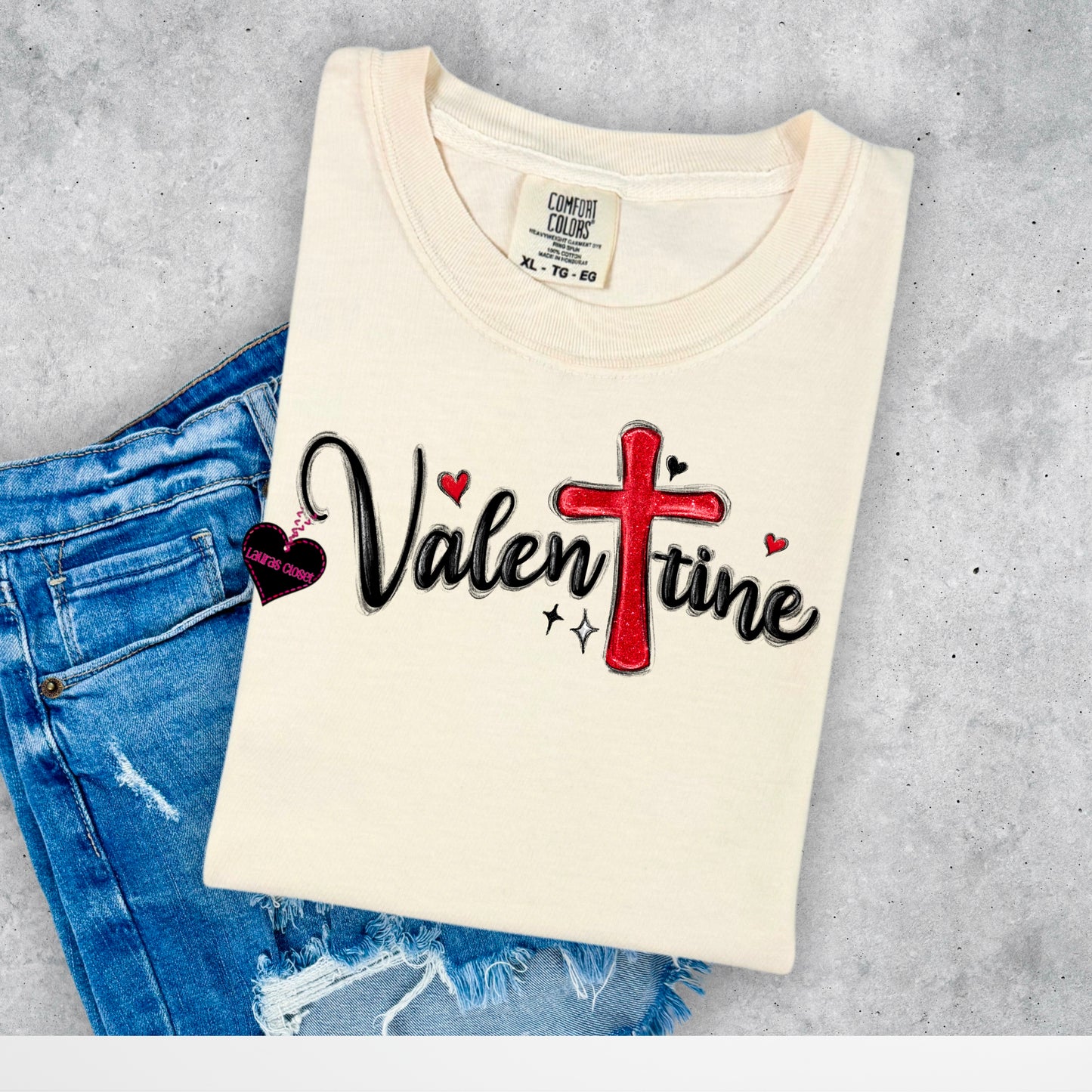 Valentine Cross Tee