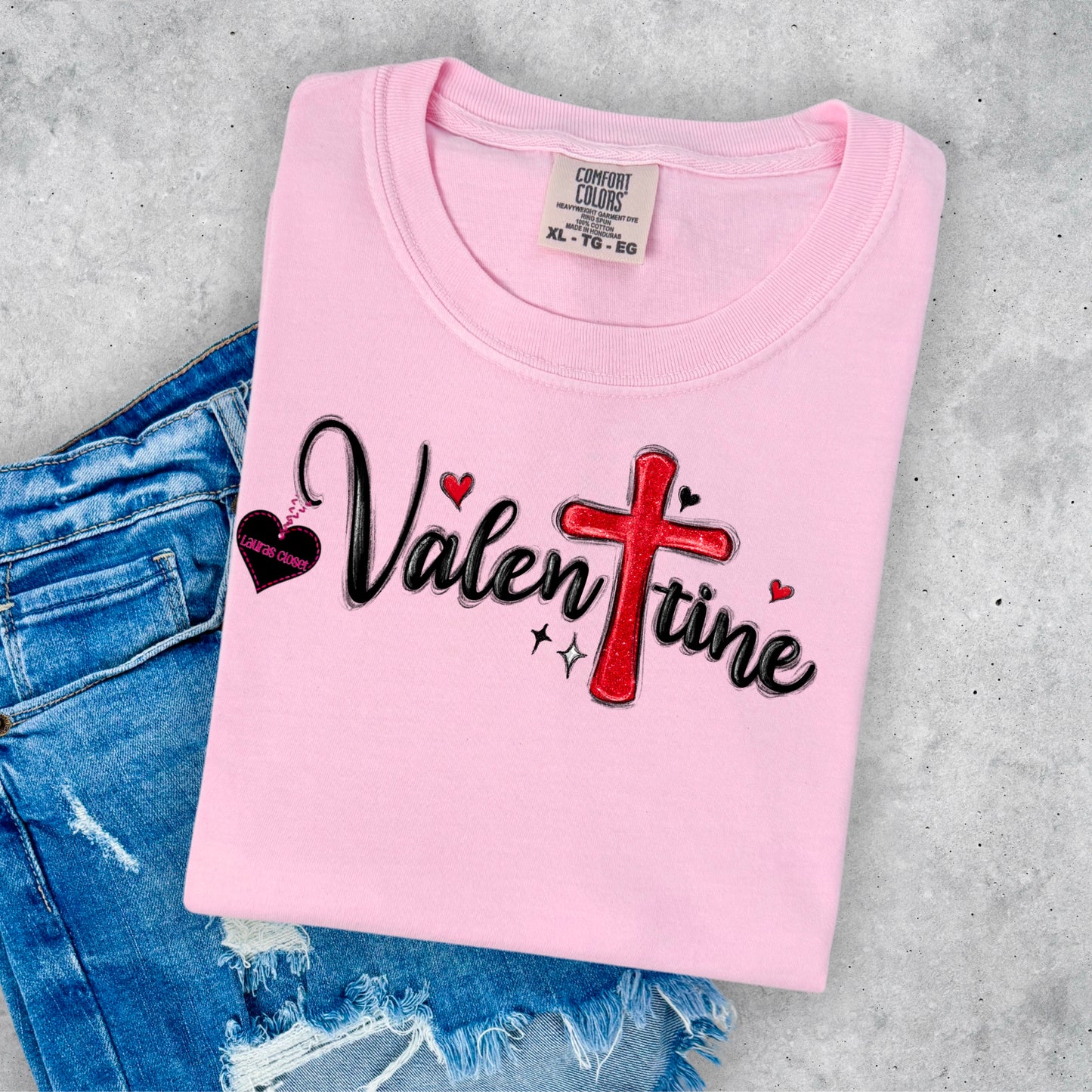 Valentine Cross Tee