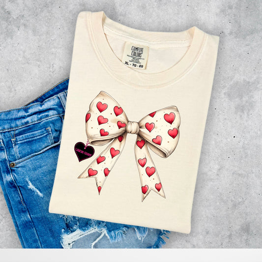 Valentine Bow T shirt