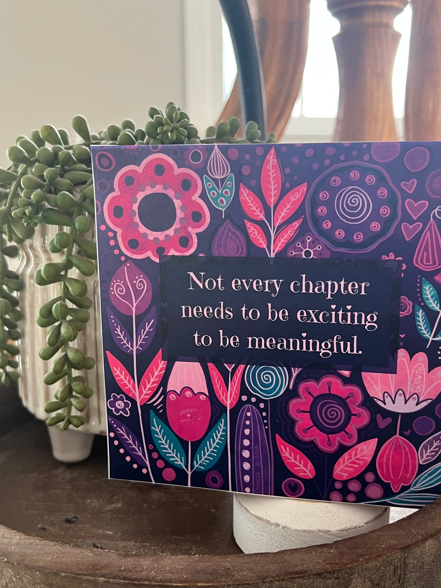 NOT EVERY CHAPTER NEEDS TO BE EXCITING TO BE MEANINGFUL