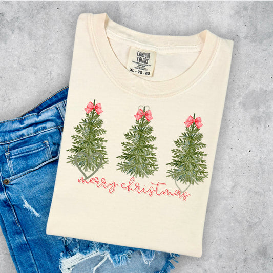MERRY CHRISTMAS- 3 TREES