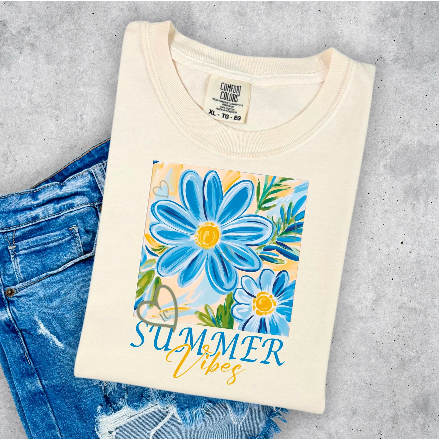 SUMMER VIBES BLUE DAISY