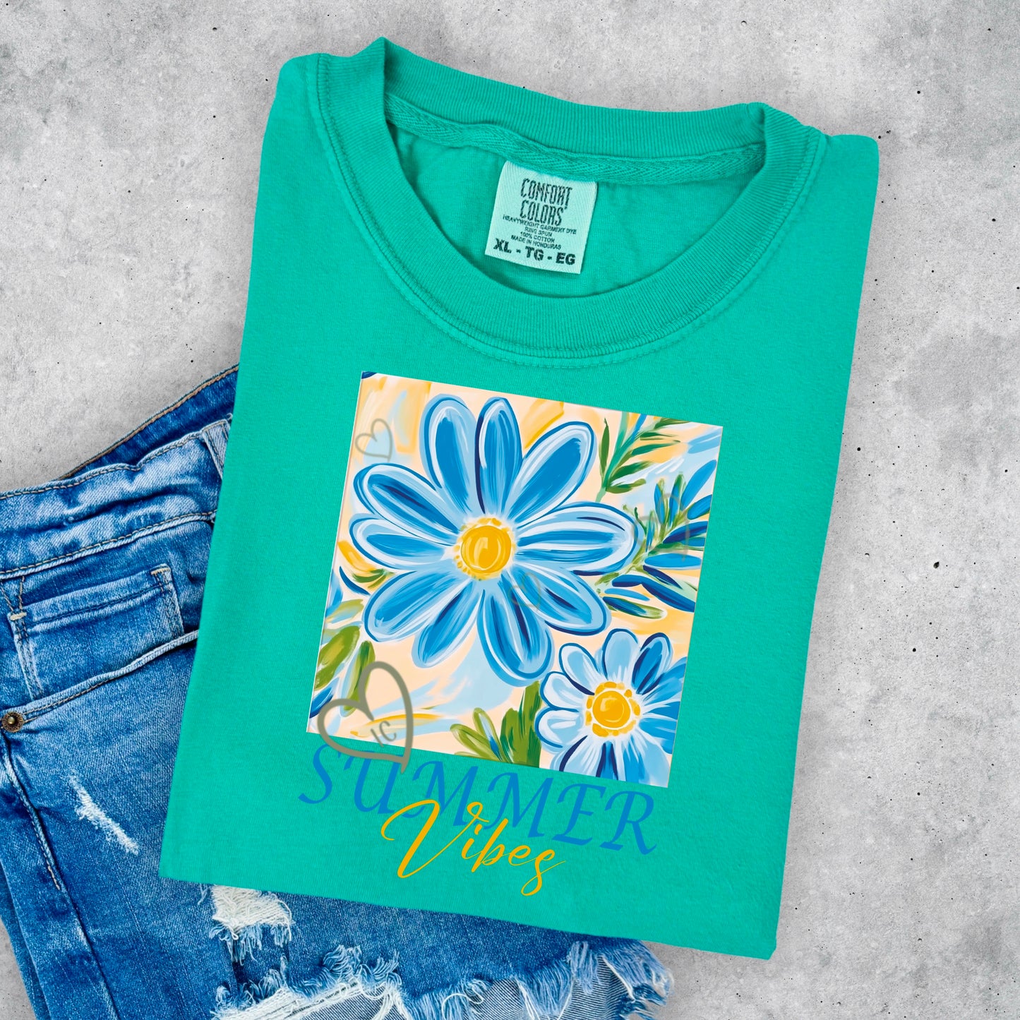 SUMMER VIBES BLUE DAISY