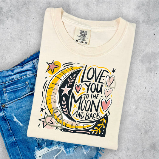 LOVE YOU TO THE MOON AND BACK