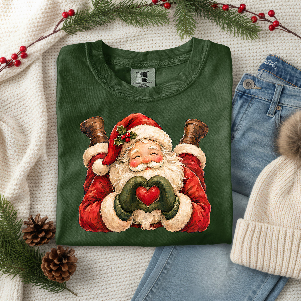 SANTA HEART HANDS