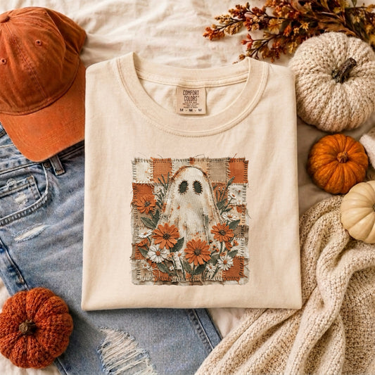 GHOST WITH FLOWERS