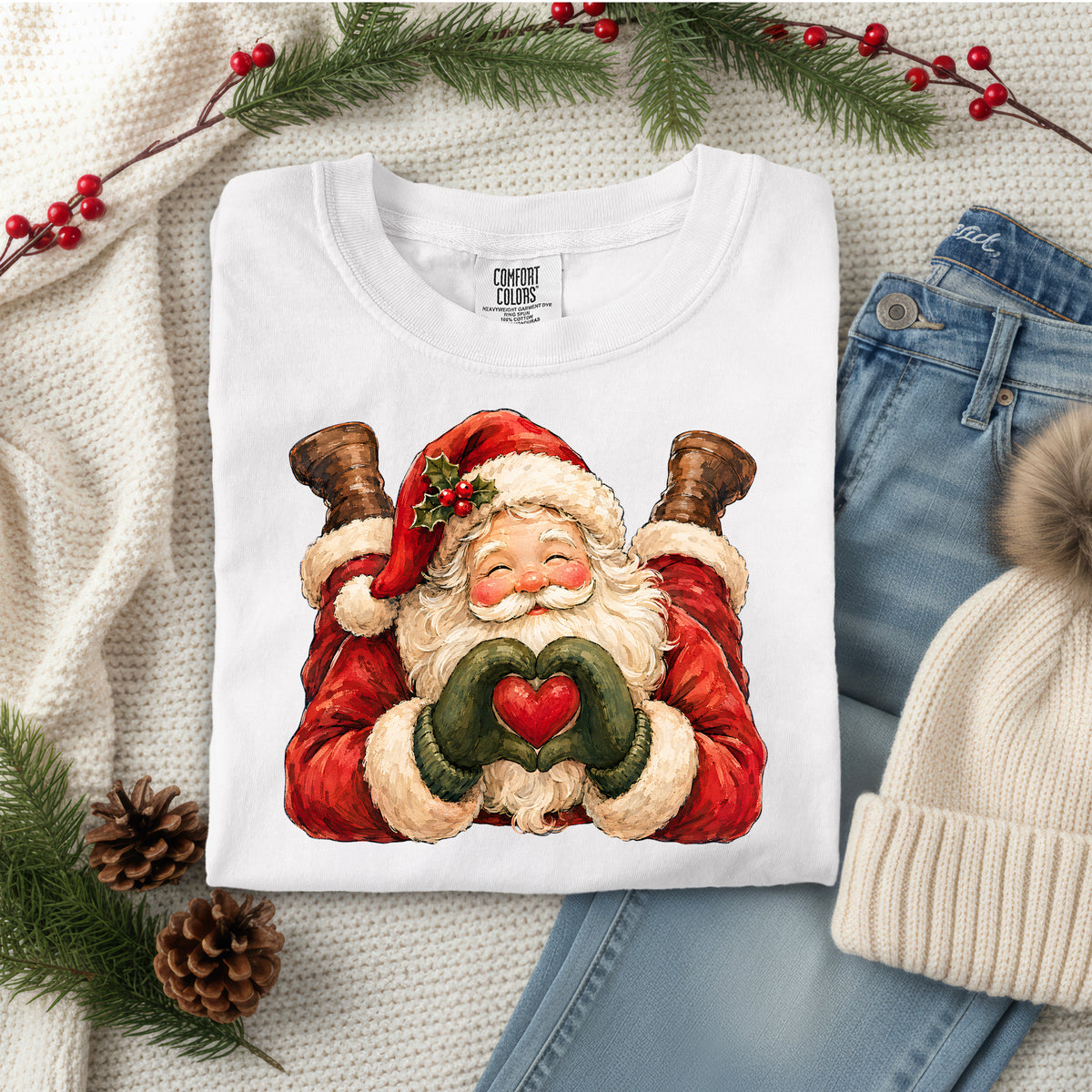 SANTA HEART HANDS